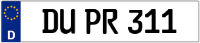 Trailer License Plate